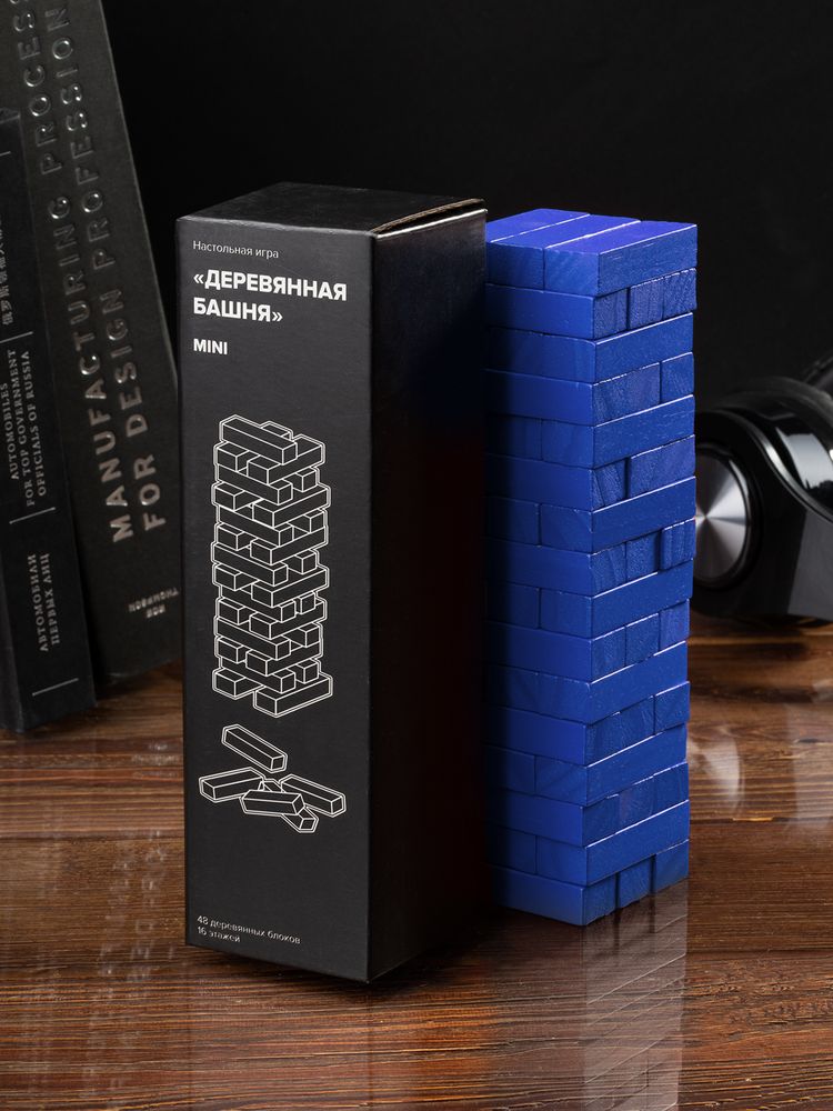 Игра «Деревянная башня мини», синяя в Смоленске